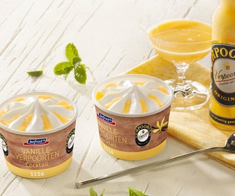 Coupes crème glacée vanille-advocaat (Numéro d’article 01116)