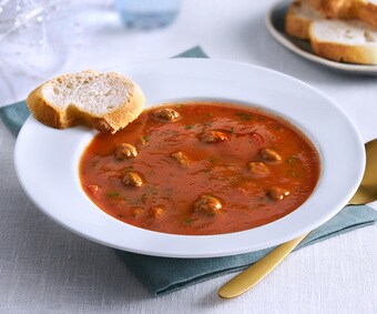 Soupe de tomate aux boulettes (Numéro d’article 02223)