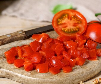 Dés de tomate (Numéro d’article 08666)