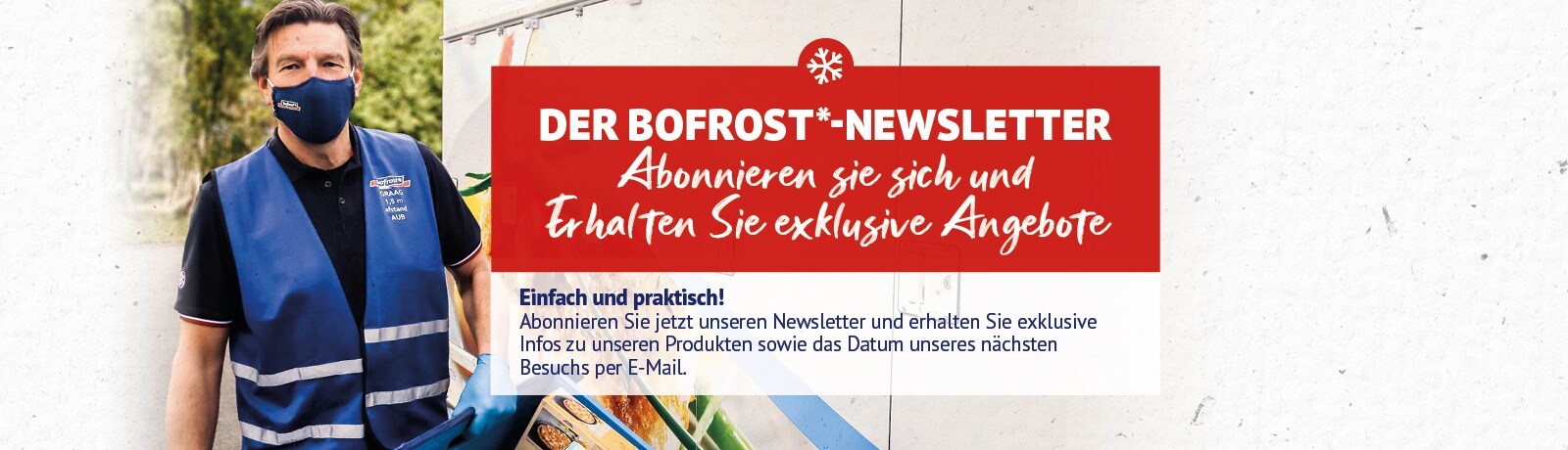 Bofrost* Newsletteranmeldung Belgien