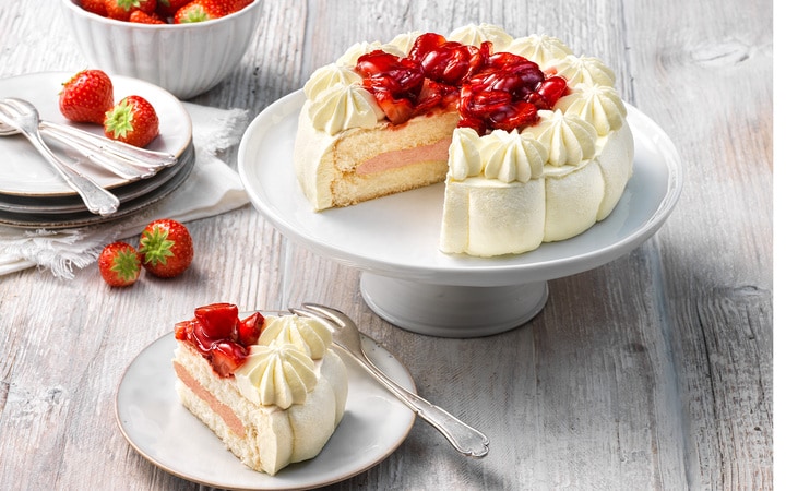 Tarte aux fraises et à la crème (Numéro d’article 10916)